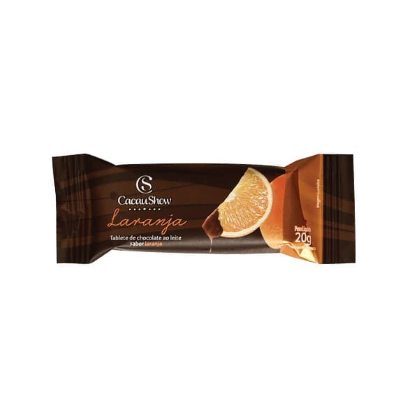 Tablete de Chocolate ao Leite de Laranja