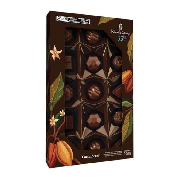 Caixa de Bombons Mini Show Bendito Cacao