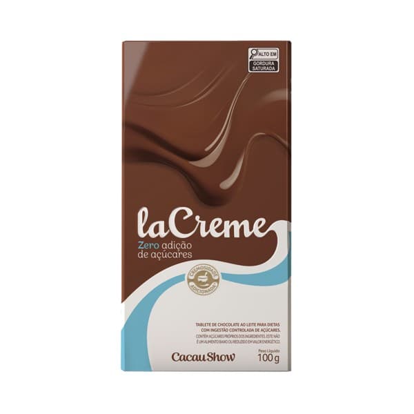 Tablete LaCreme Zero Adição de Açúcar