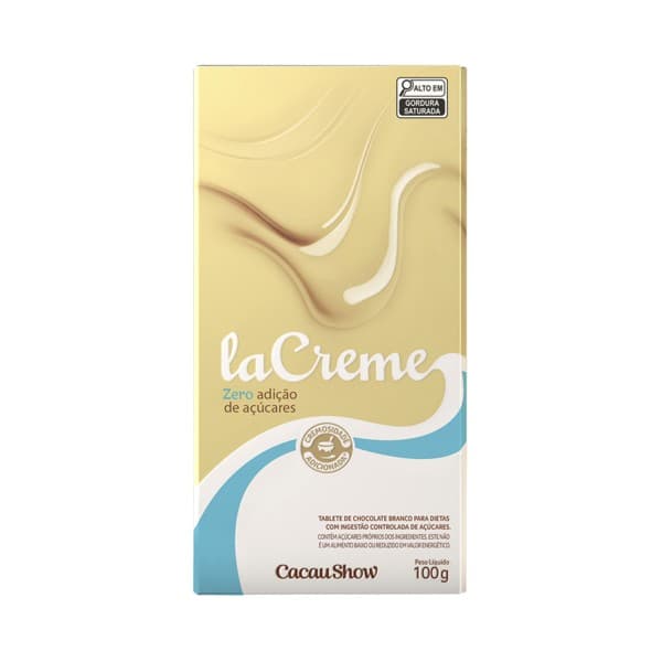 Tablete LaCreme Branco Zero Adição de Açúcar
