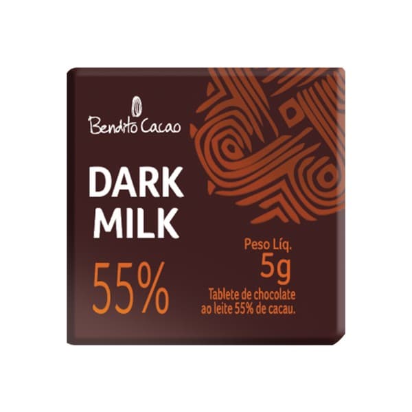 Tablete Dark Milk de Chocolate 55% Cacau