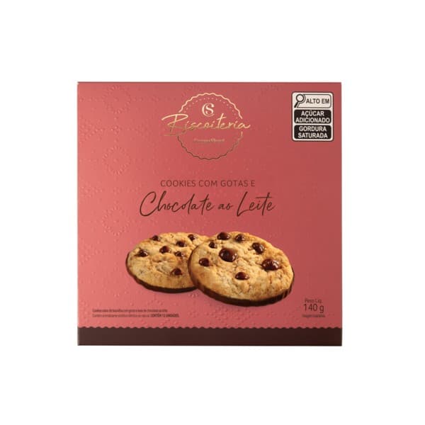 Cookies Banhado com Gotas de Chocolate ao Leite