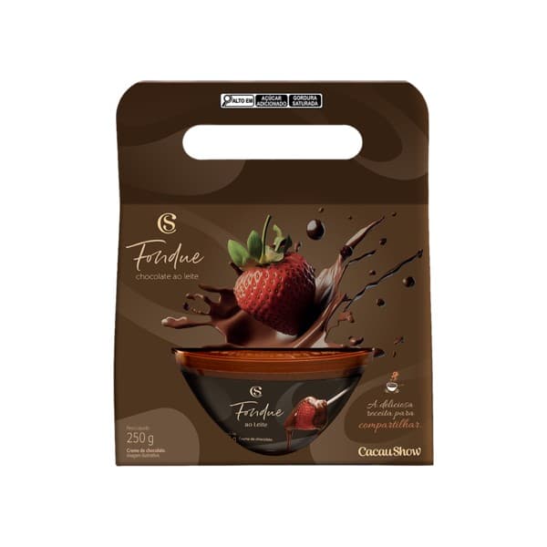 Fondue de Chocolate ao Leite Cacau Show