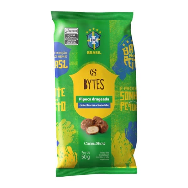Pipoca com Cobertura de Chocolate ao Leite