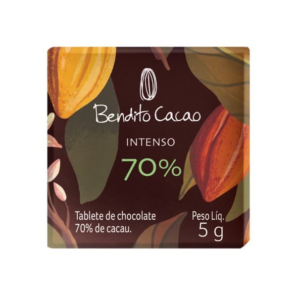 Tablete de Chocolate Intenso Bendito Cacao 70% Cacau
