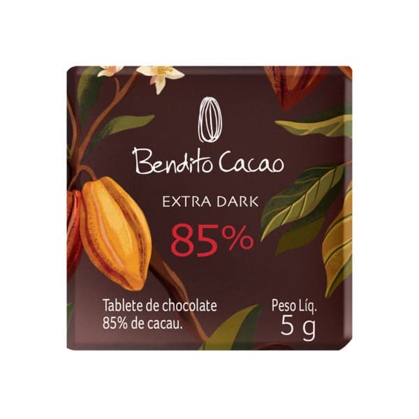 Tablete de Chocolate Intenso Bendito Cacao 85% Cacau