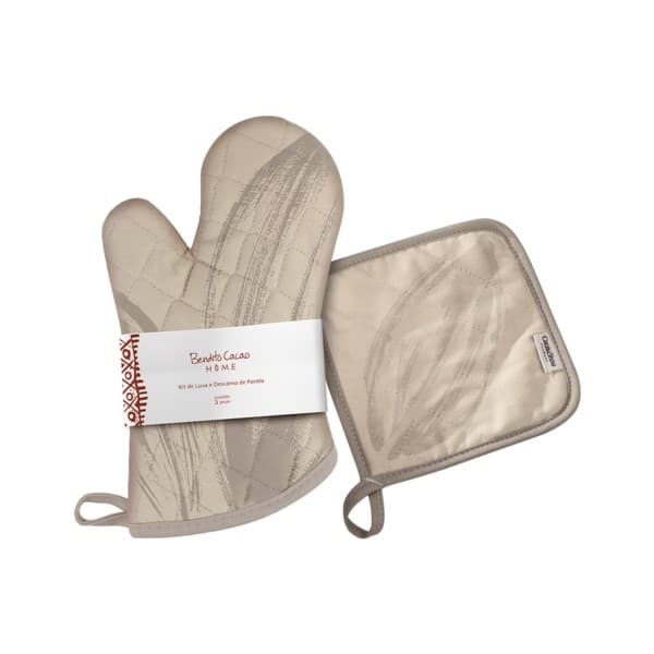 Kit Luva e Descanso de Panela Bendito Cacao